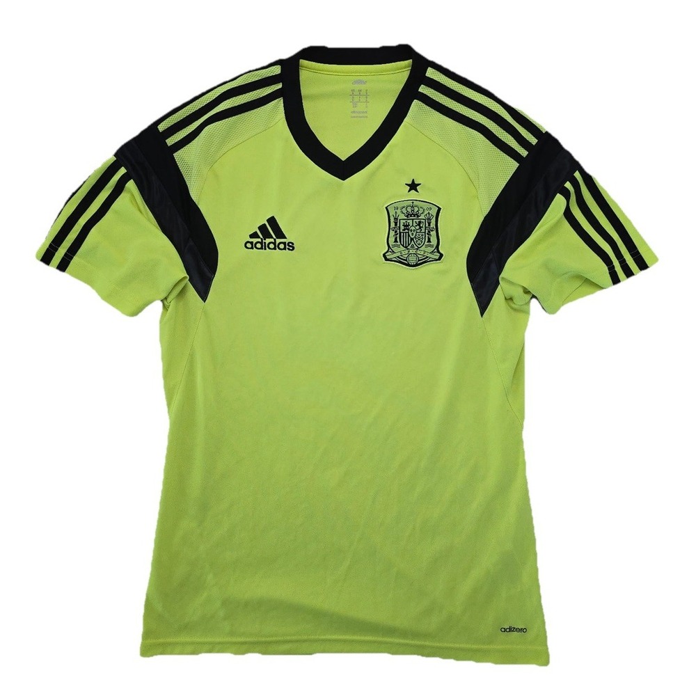 Adidas Spain 2014-15 Training Jersey Men's S Jersey Volt Neon Yellow